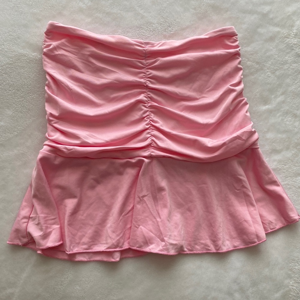 Colorful Natalie Nicole Pink Mini Skirt - Size Small